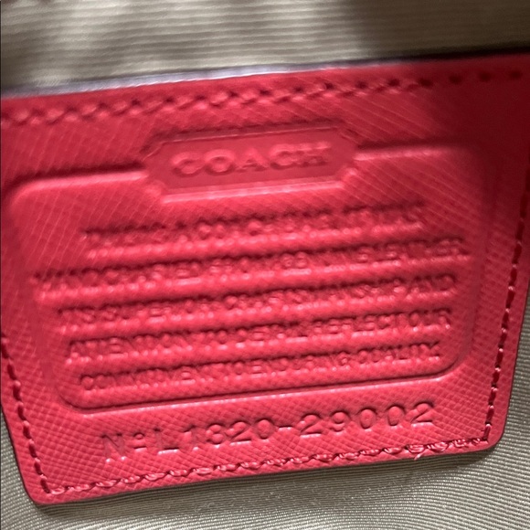 Coach Coral Leather Tote with Double Handles - Picture 7 of 7